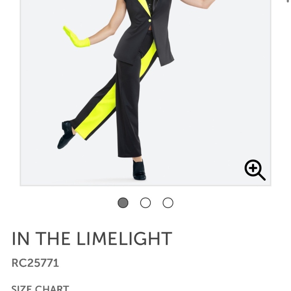 Revolution Black and Yellow Dance Costume